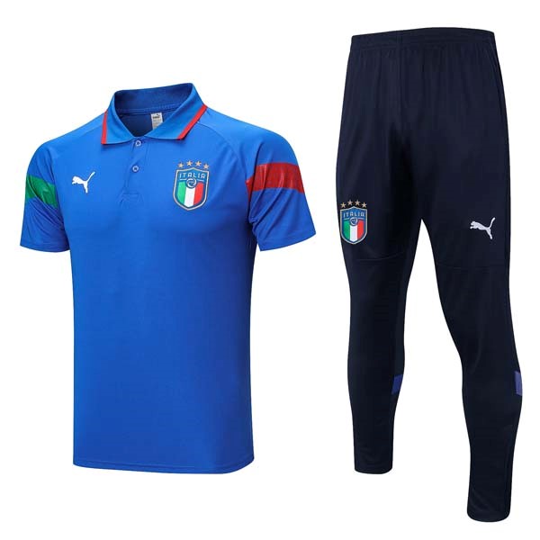 Polo Italie Ensemble Complet 2023-24 Bleu 2